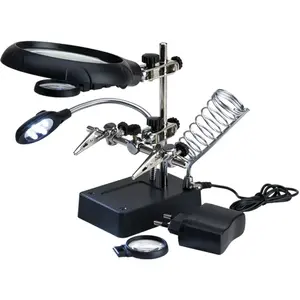 Artesania Troisième main avec 3 loupes et 5 led