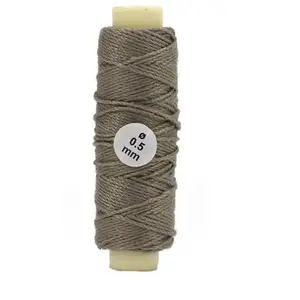 Artesania Fil de coton beige ø 0,50 mm : 20 mètres - Accessoire pour m...