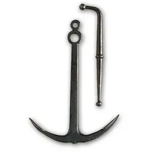 Comparateur de prix : Artesania Accessoire pour maquette de bateau en bois : Ancre à jas 50 x 35 mm
