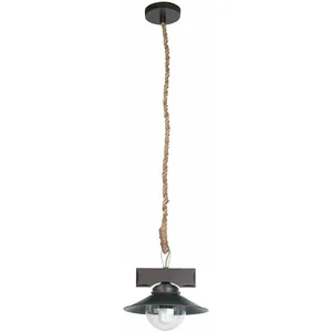 Faro NUDOS - Suspension Bois/Métal Ø24cm pas cher