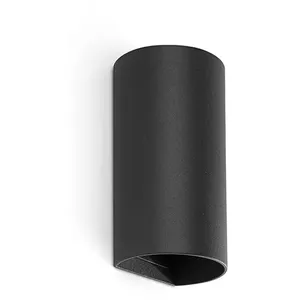 Comparateur de prix : Applique murale ronde noire lisse sole avec interrupteur 40539