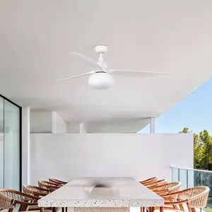 Comparateur de prix : FARO BARCELONA Ventilateur de plafond avec éclairage Outwood, blanc, D...