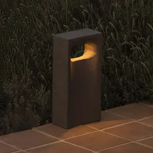 Comparateur de prix : FARO BARCELONA Luminaire pour socle LED Glint, 2700K, 40 cm, gris, bét...