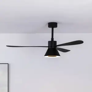 Comparateur de prix : FARO BARCELONA Ventilateur de plafond avec lumière noire Ø 132 cm AMELIA L CONE