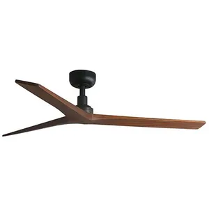 Faro Barcelona - klim m Ventilateur sans lumière noir/noyer Ø125cm pas cher