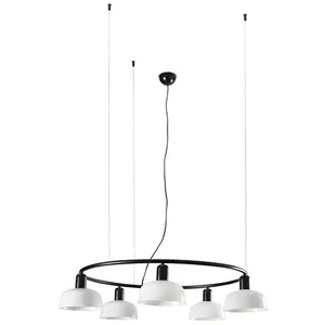 Faro Barcelona - tatawin s Suspension circulaire blanche 20343-116-5L pas cher
