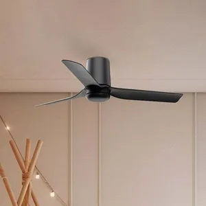 FARO BARCELONA Punt Tub Petit ventilateur de plafond DC noir 6 vitesses