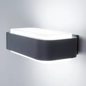 Comparateur de prix : FARO BARCELONA Applique mur aluminium Sticker LED IP65 H9 cm - Anthracite 0,000000 Gris