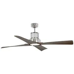 Faro Barcelona - Grand ventilateur de plafond Faro Winche avec / sans chrome clair, bois pas cher