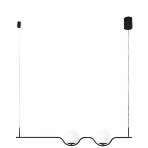 Comparateur de prix : Faro LE VITA-Suspension LED 2 lumières Métal/Verre L103cm