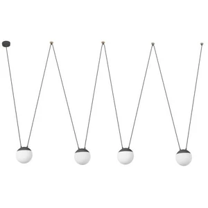 Faro mine - suspension 4 gris clair, e27
