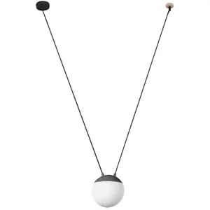 Suspension en verre gris 1L Mine Space - Faro Barcelona