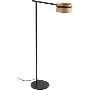 Comparateur de prix : Lampadaire en bois et métal noir Loop - Faro Barcelona