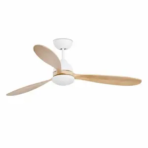 Comparateur de prix : SHIMANO FARO BARCELONA Ventilateur de plafond Poros LED blanc/bois clair