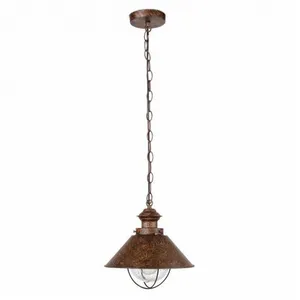 Comparateur de prix : Suspension d'extérieur - FARO - Nautica-1g - Rouille - E27 12w - IP33