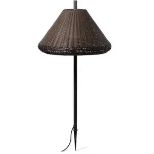 SAÏGON-Lampe à planter d'Extérieur Aluminium/Polyéthylène H100cm Marron FaroVendu paramazon