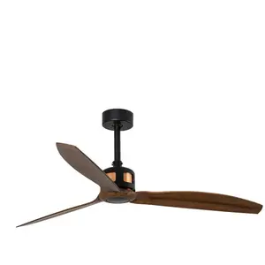 FARO BARCELONA Ventilateur de plafond Copper avec télécommande, noyerVendu parluminaire