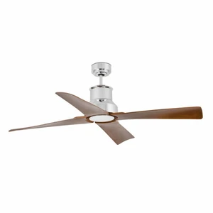 FARO BARCELONA Ventilateur plafond Winche M lampe LED IP44 chroméVendu paramazon