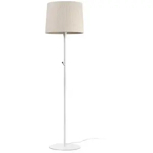 Faro SAMBA-Lampadaire Métal / Textile H 154cm Beige