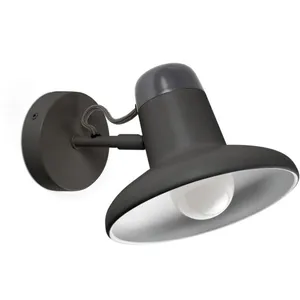 FARO BARCELONA Applique murale Snap, gris foncé, acier, largeur 18,5 cmVendu parluminaire