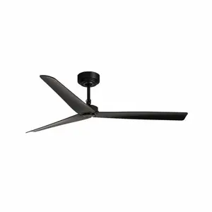 Comparateur de prix : Faro MILOS-Ventilateur de plafond 3 pâles Acier/Contreplaqué Ø132cm Noir