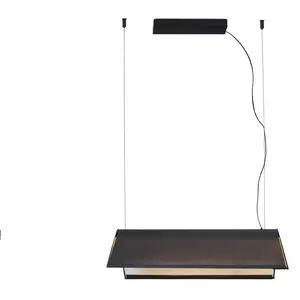 FARO BARCELONA Suspension LED Ludovico Surface, 60 cm, noir