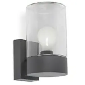 Comparateur de prix : Faro kila lampe lanterne murale gris foncé transparent 2700k ip65