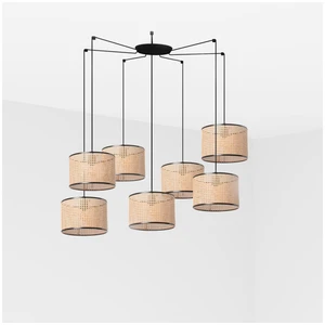 Faro mambo - pendentifs cylindriques noir, e27