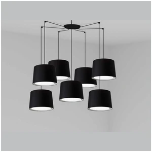 Faro conga suspension noire à suspension 7 lumières