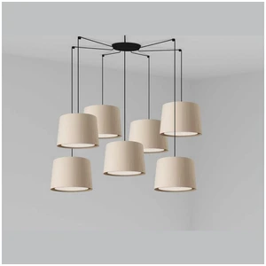 Faro samba suspension noire, beige, suspension, 7 lumières pas cher