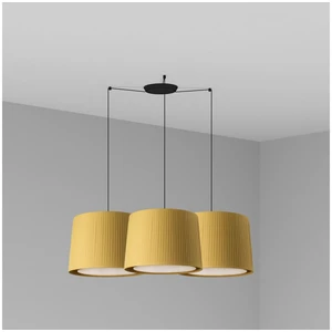 Faro samba - lampe suspendue triple cylindrique en grappe noire, e27