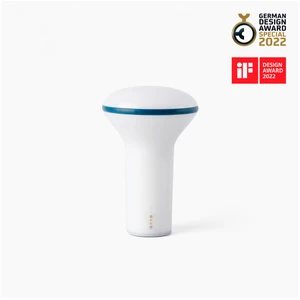 Lampe portable blanc opal et bleu foncé Buddy - Faro Barcelona pas cher