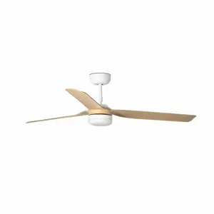 Comparateur de prix : FARO BARCELONA Ventilateur Point M, DC, LED blanc/bois clair