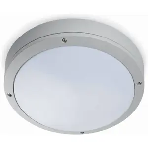 Applique extérieure YEN de FARO - 1 x E27 alu et polycarbonate - GrisVendu parluminaire