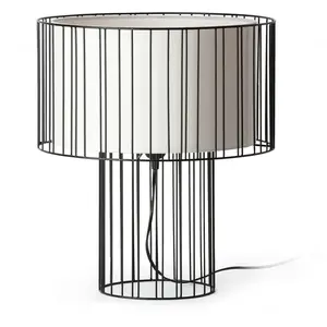 Faro LINDA-Lampe à poser en métal et textile H47cm pas cher