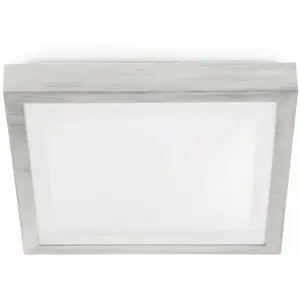 Plafonnier salle de bains gris Tola 1 ampoule