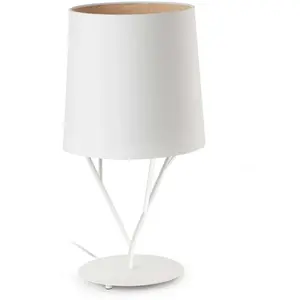 Lampe de table en acier blanc 51,5 x 23 cm Tree - Faro Barcelona pas cher