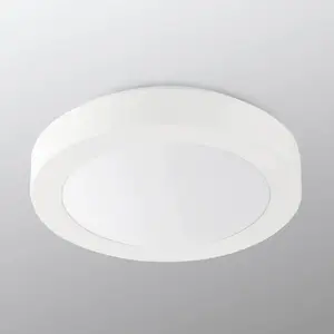 FARO BARCELONA Plafonnier pour salle de bain Logos, Ø27 cm, blanc pas cher