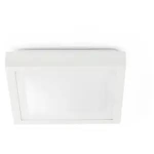 Comparateur de prix : FARO BARCELONA Plafonnier de salle de bain Tola, 32x32 cm, blanc