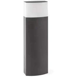 Comparateur de prix : Lampe balise extérieure gris foncé 20W - FARO - DATNA - Métal - Culot E27