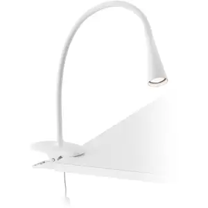 Lampe Bureau à Pince-LENA-Led 5W -BLANC - FARO pas cher