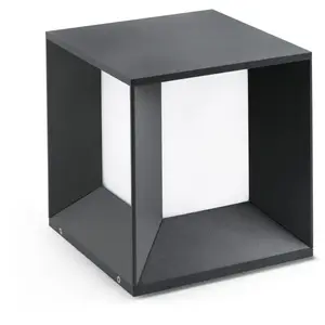 Comparateur de prix : Faro Mila - Piédestal D'extérieur À Led Blanc, Gris Foncé Ip65