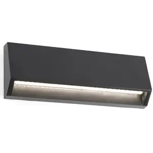 Comparateur de prix : FARO BARCELONA Applique d’extérieur LED Must angulaire, 21,7 cm