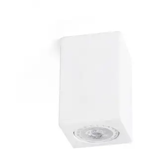 Faro Sven - Plâtre pour Downlight à 1 lumière, carré, blanc, GU10