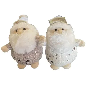 Comparateur de prix : Enesco Lot De 2 Pere Noel Décorations De Sapin En Peluche À Suspendre
