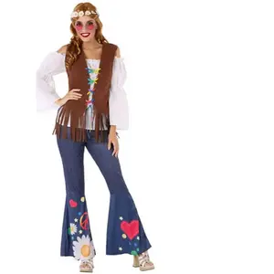 Atosa Déguisement Hippie - Femme - Taille XS/S pas cher