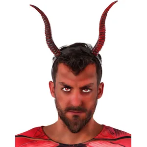Atosa Serre-tête cornes de diable adulte - Rouge - Halloween