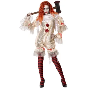 RueDeLaFete Déguisement Clown Beige - Femme pas cher