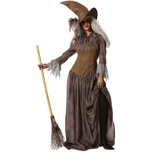 ATOSA déguisement sorcière femme adulte marron M