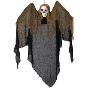 Atosa Pendentif de squelette Halloween (130 x 110 x 16 cm) - - - BigBuy Carnival